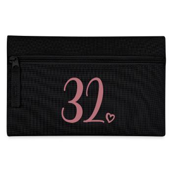 Cute Number 32, 32 Years Old, 32nd Birthday Gift - Pencil Case - black - Front