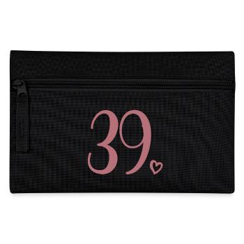 Süße Nummer 39, 39 Jahre alt, Geschenk zum 39. Geburtstag - Federtasche - Schwarz - Vorne