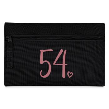 Cute Number 54, 54 Years Old, 54th Birthday Gift - Pencil Case - black - Front