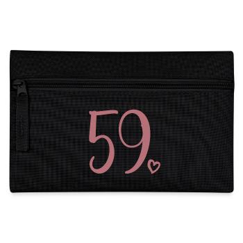 Süße Nummer 59, 59 Jahre alt, Geschenk zum 59. Geburtstag - Federtasche - Schwarz - Vorne