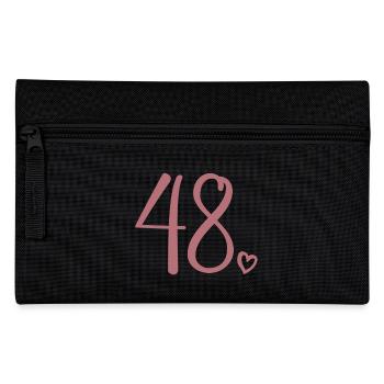 Süße Nummer 48, 48 Jahre alt, Geschenk zum 48. Geburtstag - Federtasche - Schwarz - Vorne