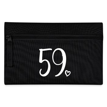 Süße Nummer 59, 59 Jahre alt, Geschenk zum 59. Geburtstag - Federtasche - Schwarz - Vorne