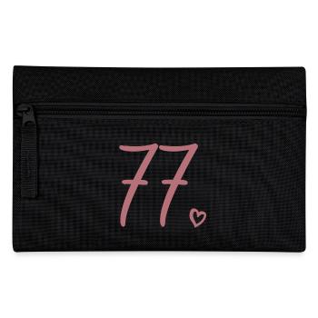 Mignon numéro 77, 77 ans, cadeau de 77e anniversaire - Trousse - noir - Devant