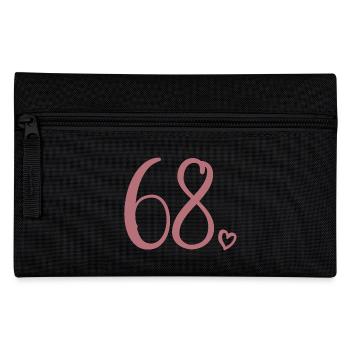 Süße Nummer 68, 68 Jahre alt, 68. Geburtstag Geschenk - Federtasche - Schwarz - Vorne