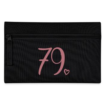 Süße Nummer 79, 79 Jahre alt, Geschenk zum 79. Geburtstag - Federtasche - Schwarz - Vorne