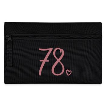 Süße Nummer 78, 78 Jahre alt, Geschenk zum 78. Geburtstag - Federtasche - Schwarz - Vorne