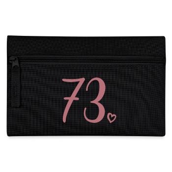 Süße Nummer 73, 73 Jahre alt, 73. Geburtstag Geschenk - Federtasche - Schwarz - Vorne