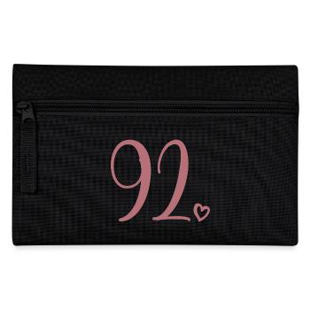Süße Nummer 92, 92 Jahre alt, 92. Geburtstag Geschenk - Federtasche - Schwarz - Vorne