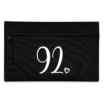 Süße Nummer 92, 92 Jahre alt, 92. Geburtstag Geschenk - Federtasche - Schwarz - Vorne