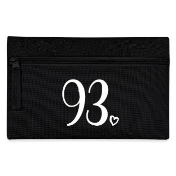 Cute Number 93, 93 Years Old, 93rd Birthday Gift - Pencil Case - black - Front