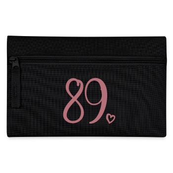 Süße Nummer 89, 89 Jahre alt, Geschenk zum 89. Geburtstag - Federtasche - Schwarz - Vorne