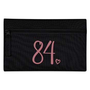 Cute Number 84, 84 Years Old, 84th Birthday Gift - Pencil Case - black - Front