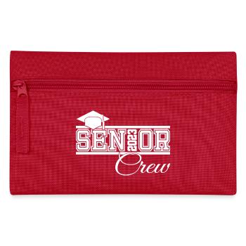 Équipage senior 2023 fier de l’équipage diplômé - Trousse - rouge - Devant