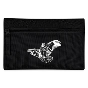 Parrot Vintage Bird Flight Drawing - Pencil Case - black - Front