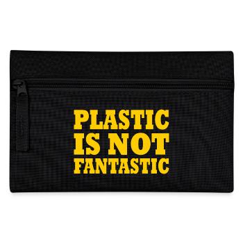 Plastic is not fantastic - Federtasche - Schwarz - Vorne