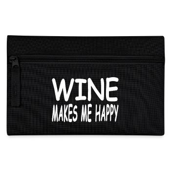 Wein - Federtasche - Schwarz - Vorne