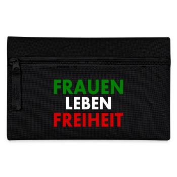 Frauen leben freiheit - Federtasche - Schwarz - Vorne
