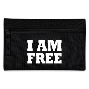 I am free - Federtasche - Schwarz - Vorne