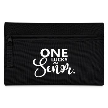 One Lucky Señor Wedding Husband To Be Groom - Pencil Case - black - Front