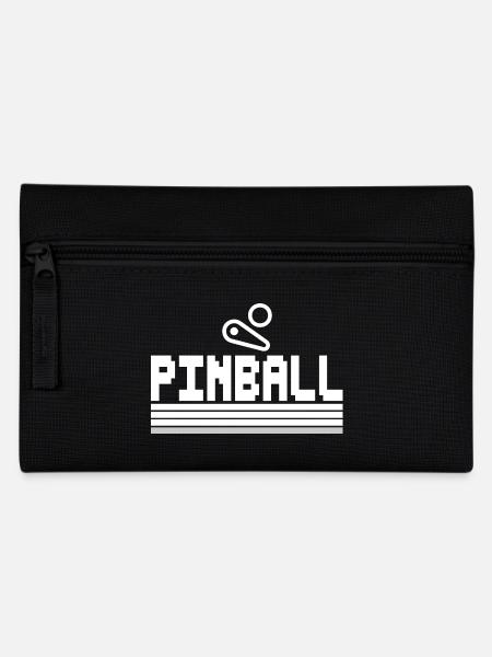 Pinball Pixel Flipperautomat weiß Flipperspieler - Federtasche - Schwarz