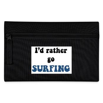SURF-AUFKLEBER - Federtasche - Schwarz - Vorne