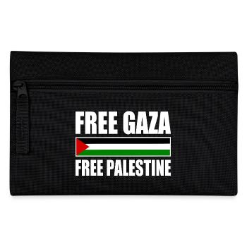 Free palestine free gaza - Pencil Case - black - Front