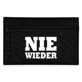Nie wieder - Federtasche - Schwarz - Vorne