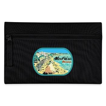 Illustration Peneco Beach, Albufeira, Algarve - Pencil Case - black - Front