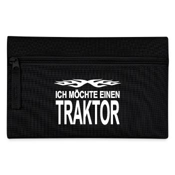 Traktor - Federtasche - Schwarz - Vorne