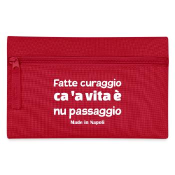 t-shirt Napoli t-shirt Neapolitan proverb - Pencil Case - red - Front