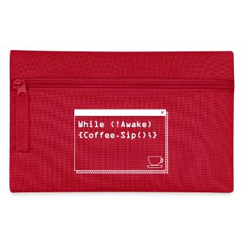 Les programmeurs génèrent du code à partir de café - Trousse - rouge - Devant