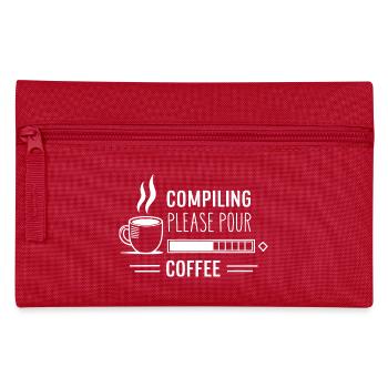 Les programmeurs génèrent du code à partir de café - Trousse - rouge - Devant