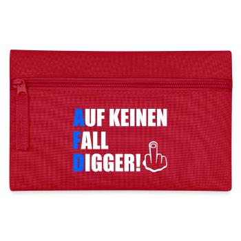 Definitely not digga - Pencil Case - red - Front
