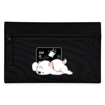 Dog Korean - Japanese Style 04 - Pencil Case - black - Front