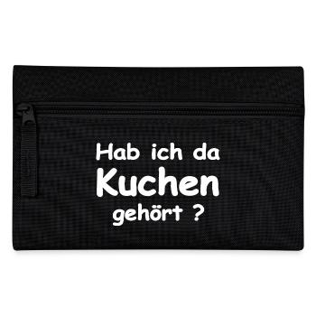 Kuchen - Federtasche - Schwarz - Vorne