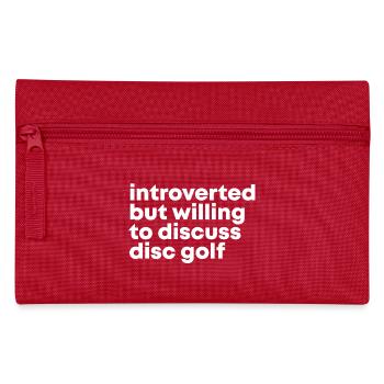 Discgolf - Federtasche - Rot - Vorne