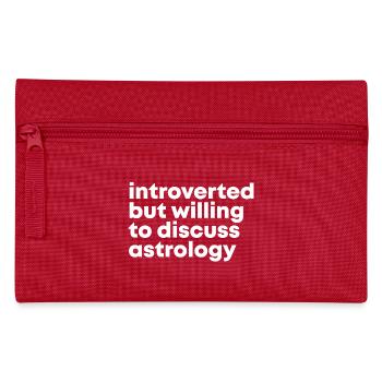 astrologie - Trousse - rouge - Devant