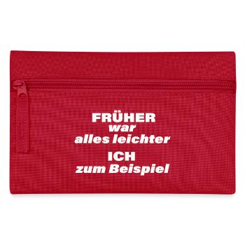 EVERYTHING USED TO BE EASIER - Pencil Case - red - Front