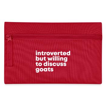 Goat - Pencil Case - red - Front