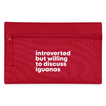 Iguana - Pencil Case - red - Front