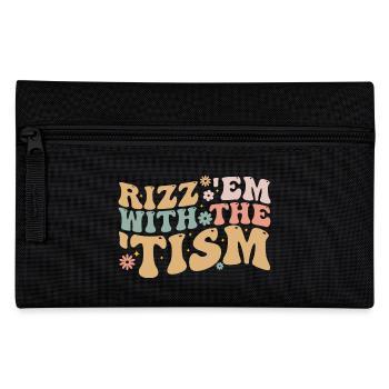 Rizz Em Mit Dem Tism - Federtasche - Schwarz - Vorne