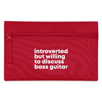 guitare basse - Trousse - rouge - Devant