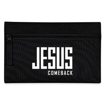 Jesus Comeback – Your Statement of Faith! - Pencil Case - black - Front