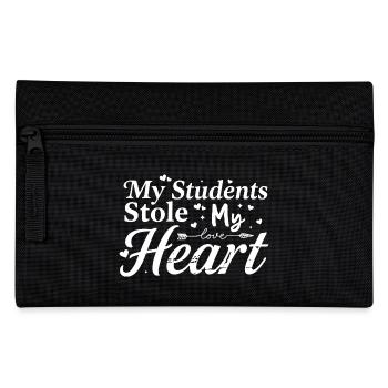 Meine Schüler haben mein Herz gestohlen - Federtasche - Schwarz - Vorne