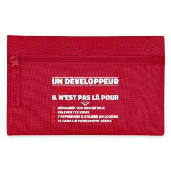 A Written Developer of the Gift Code - Pencil Case - red - Front