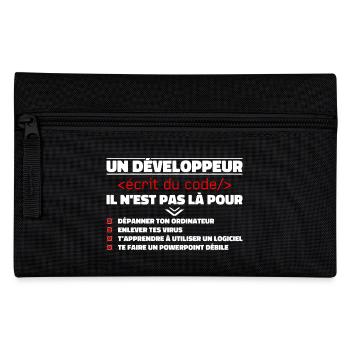 Ein schriftlicher Entwickler von The Gift Code - Federtasche - Schwarz - Vorne