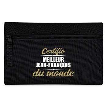 Certified best jeans françois in the world - Pencil Case - black - Front