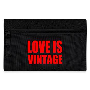 Love is vintage - Federtasche - Schwarz - Vorne