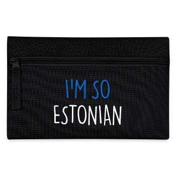 I'M SO ESTONIAN Estland - Federtasche - Schwarz - Vorne