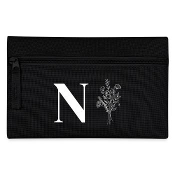 Minimalist Flowers - Pencil Case - black - Front